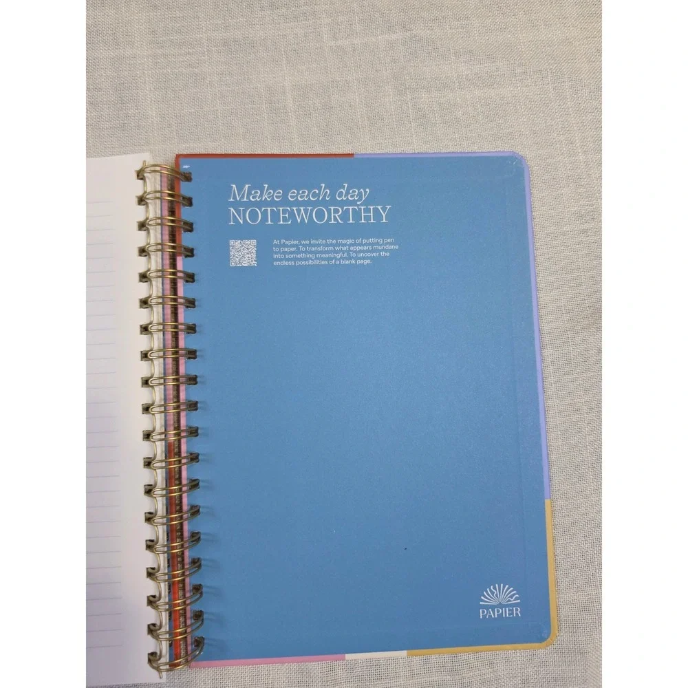 Papier Productivity Planner Undated Daily Goal Tracker MultiColor Hardcover 10x7